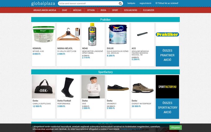 Screenshot of globalplaza.hu