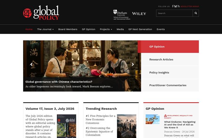 Screenshot of globalpolicyjournal.com