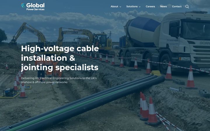 Screenshot of globalpowerservices.co.uk