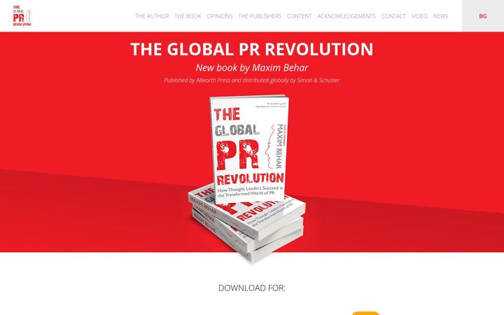 Screenshot of globalprbook.com