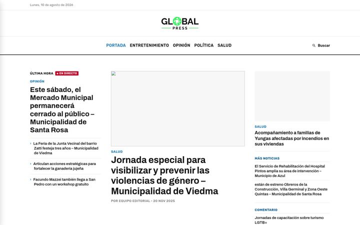 Screenshot of globalpressdigital.com
