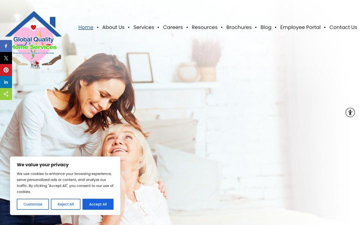 Screenshot of globalqhs.com