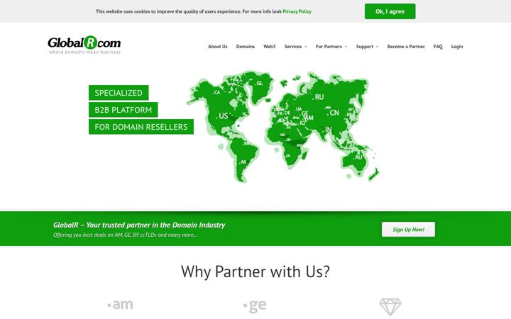 Zrzut ekranu globalr.com