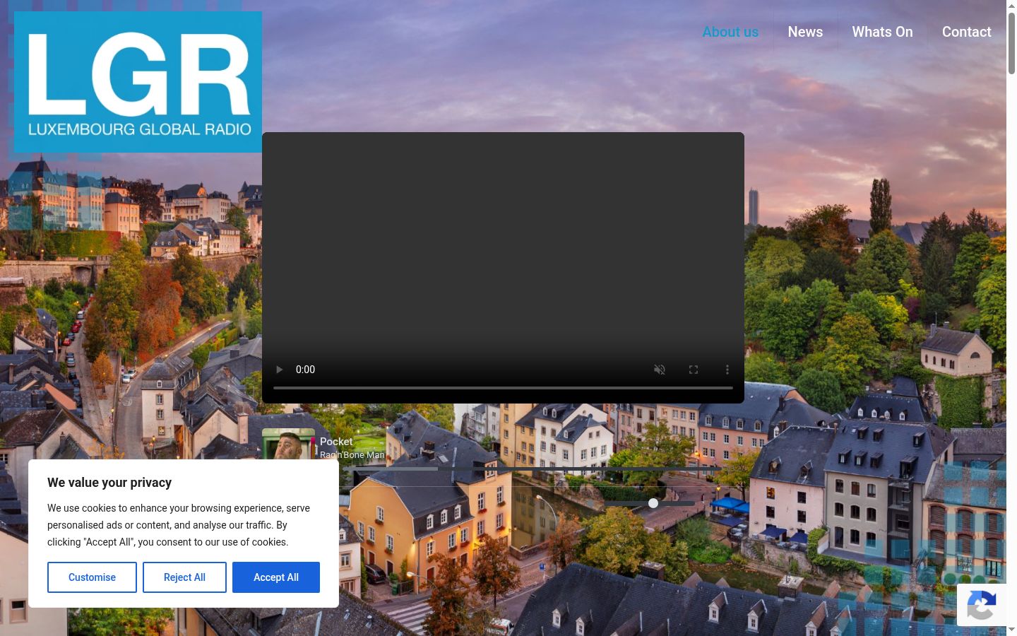 Screenshot des Einwilligungsbanners vor jeglicher Interaktion