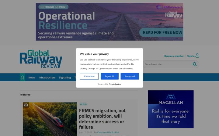 Screenshot of globalrailwayreview.com