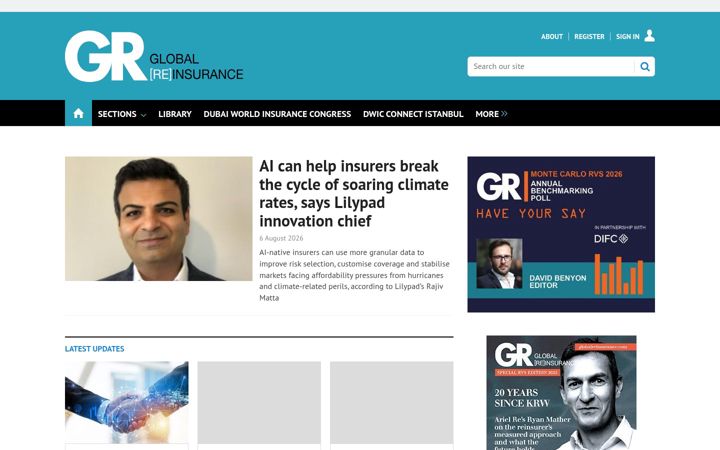 Screenshot of globalreinsurance.com