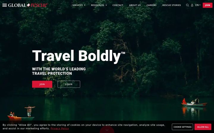 Screenshot of globalrescue.com