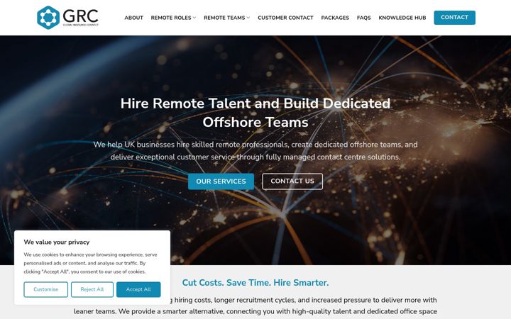 Screenshot of globalresourceconnect.co.uk