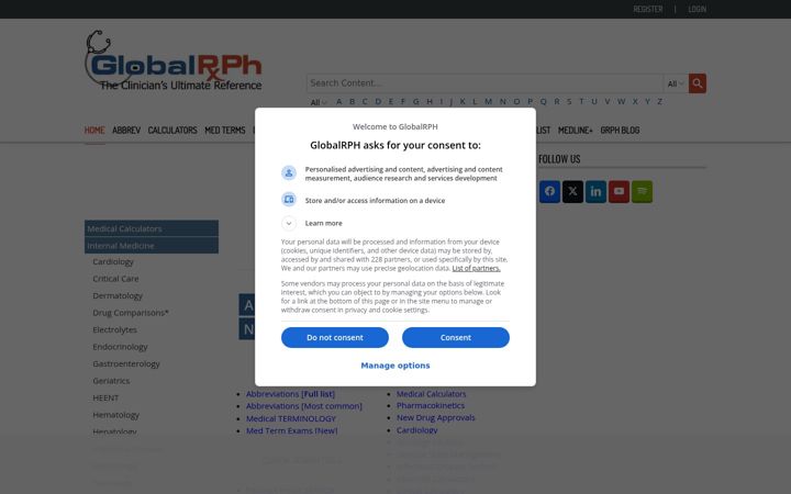 Screenshot of globalrph.com