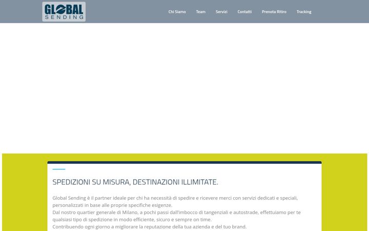 Screenshot von globalsending.it