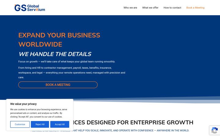 Screenshot of globalservitium.com