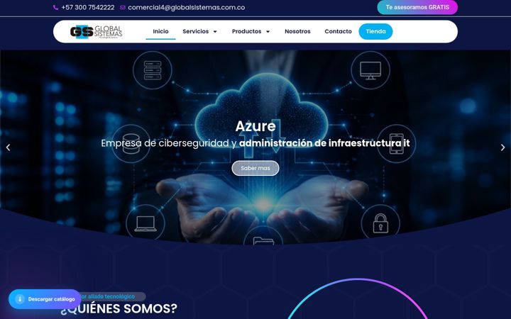 Screenshot of globalsistemas.com.co