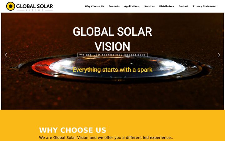 Screenshot of globalsolarvision.com