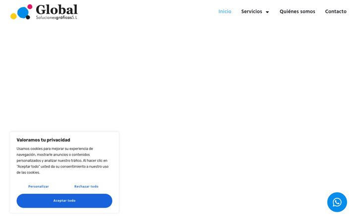 Screenshot of globalsolucionesgraficas.es