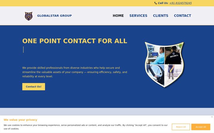Screenshot of globalstargroup.in