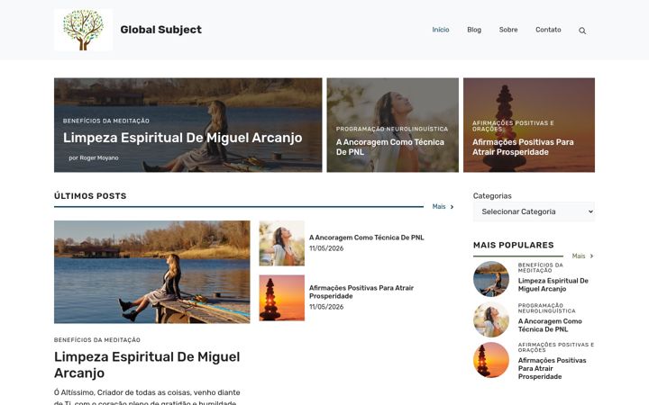 Screenshot of globalsubject.com