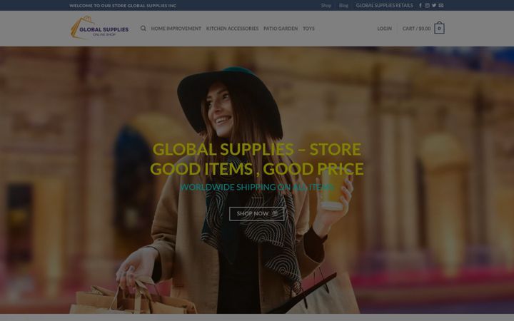 Screenshot of globalsuppliesinc.com