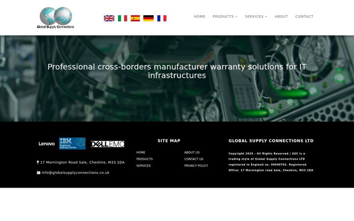 Screenshot of globalsupplyconnections.co.uk
