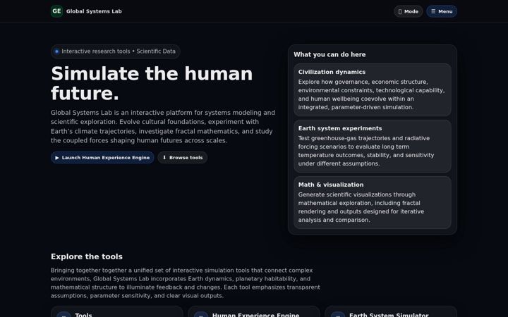Screenshot of globalsystemslab.com