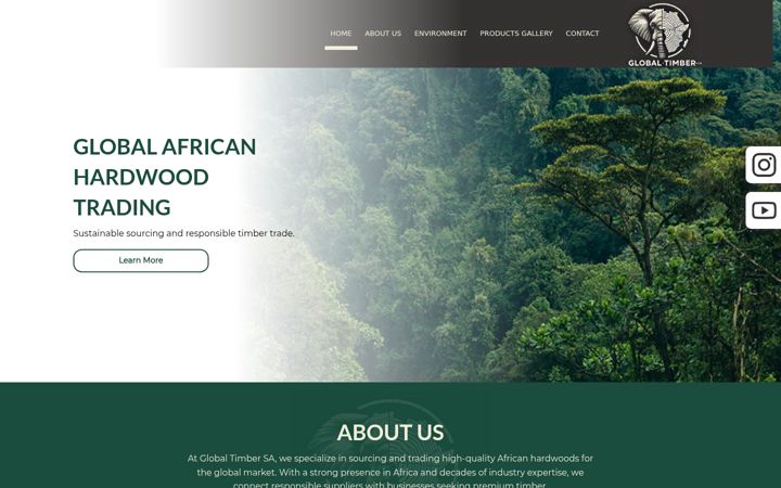 Screenshot of globaltimber.co.za