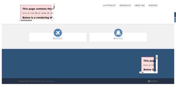 Screenshot of globaltraffic.ch