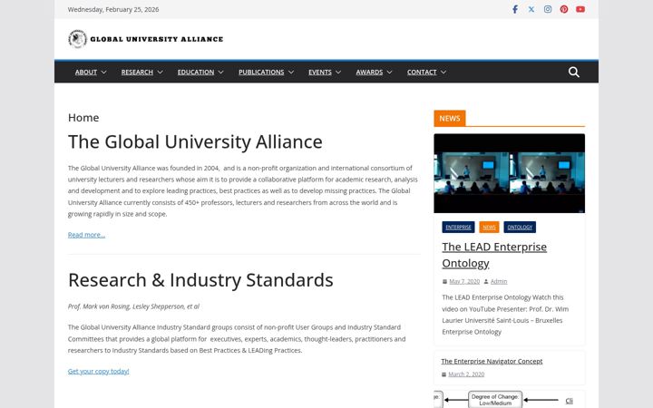 Screenshot of globaluniversityalliance.org