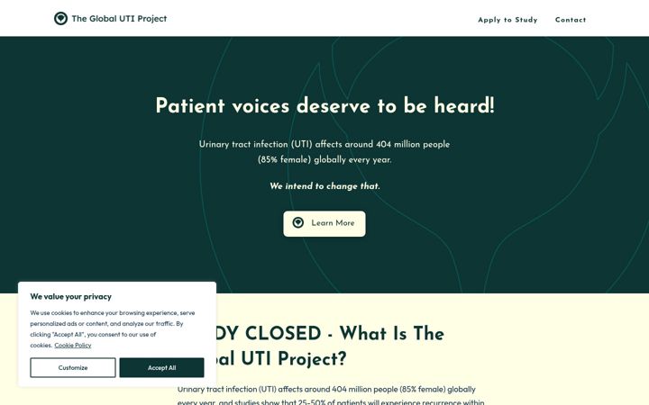 Screenshot of globalutiproject.com