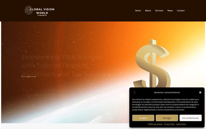 Screenshot of globalvisionworld.com
