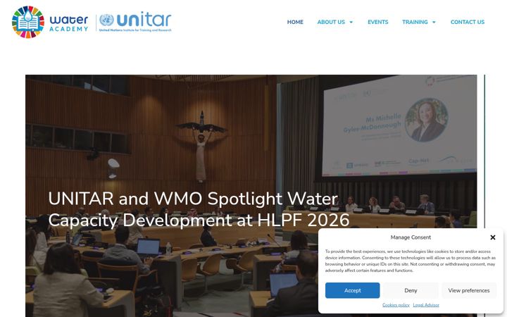 Screenshot of globalwateracademy.org
