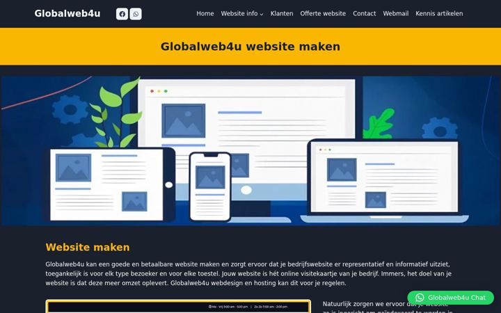 Ekrānuzņēmums no globalweb4u.nl