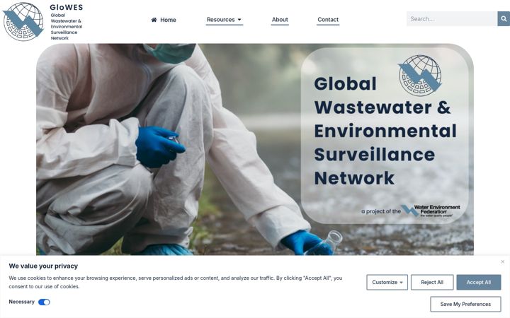 Screenshot of globalwes.org