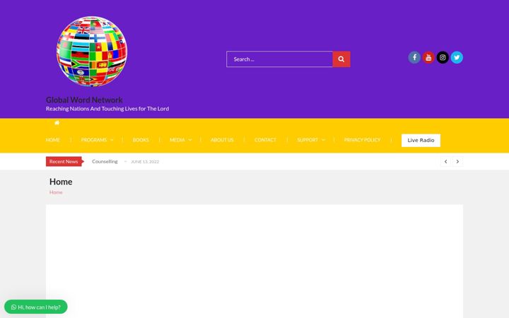 Screenshot of globalwordnetwork.org