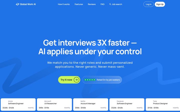 Screenshot of globalwork.ai