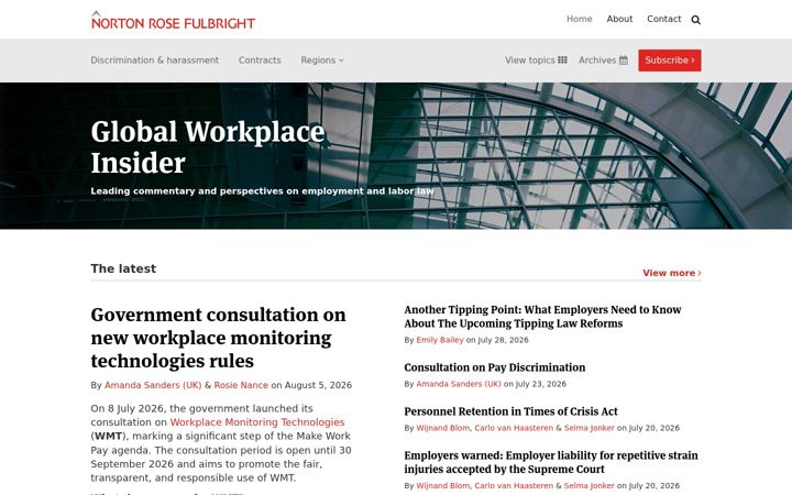 Screenshot of globalworkplaceinsider.com