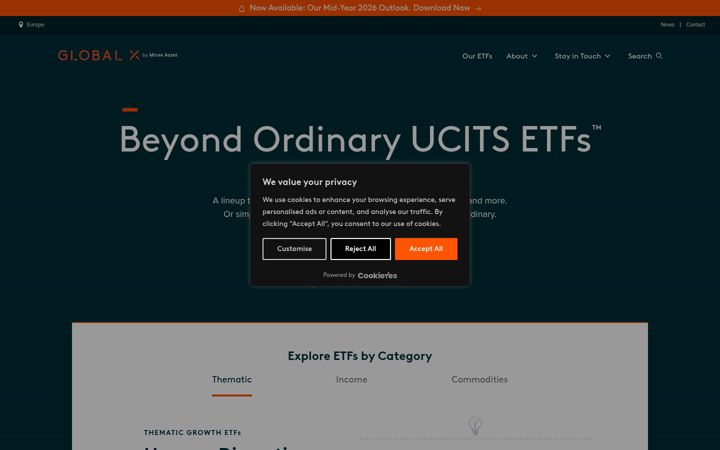 Screenshot of globalxetfs.eu