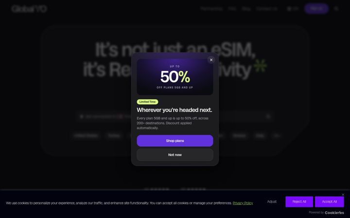 Screenshot of globalyo.com