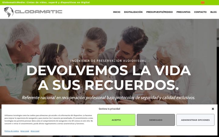 Screenshot of globamaticmedia.com
