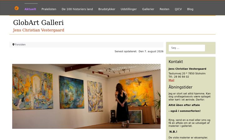 Screenshot of globart.dk