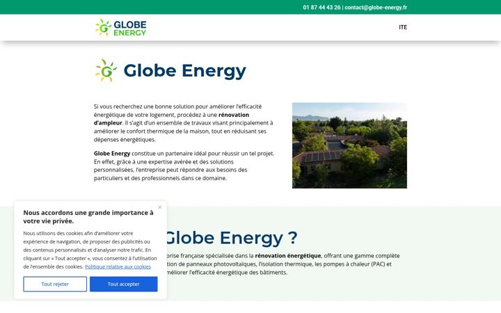 Screenshot of globe-energy.fr