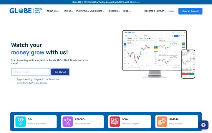 Screenshot of globecapital.co