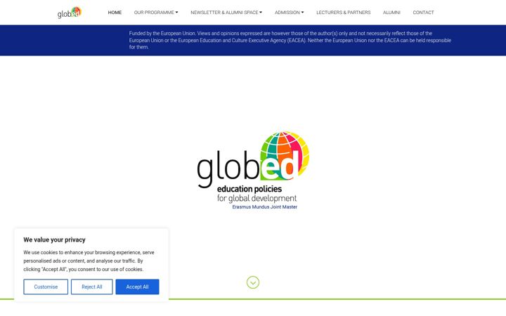 Screenshot of globed.eu