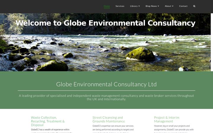 Screenshot of globeec.co.uk