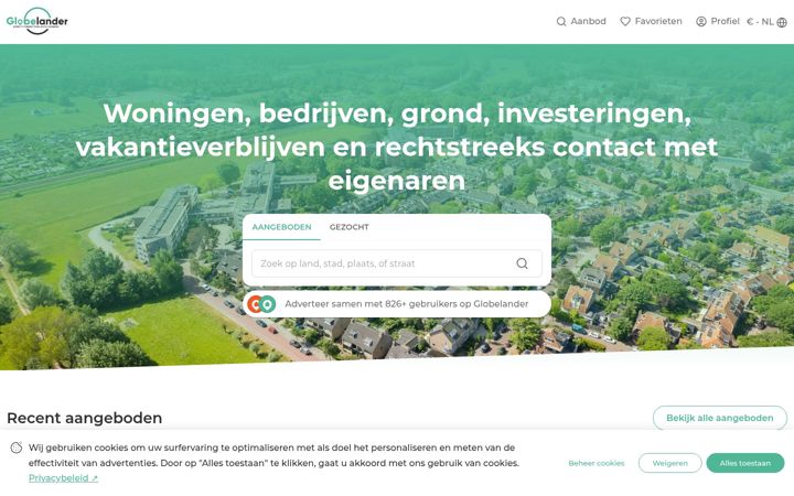 Screenshot of globelander.com