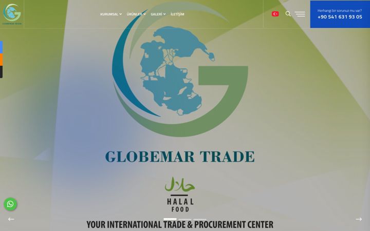 Screenshot of globemartrade.com