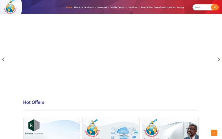 Screenshot of globemw.net