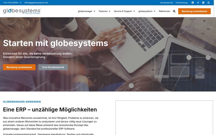 Screenshot of globesystems.net