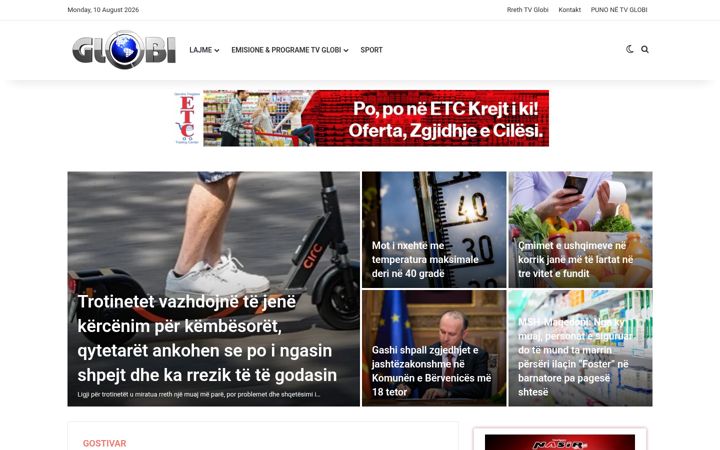 Screenshot of globi.mk