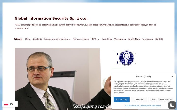 Screenshot of globinfosec.pl