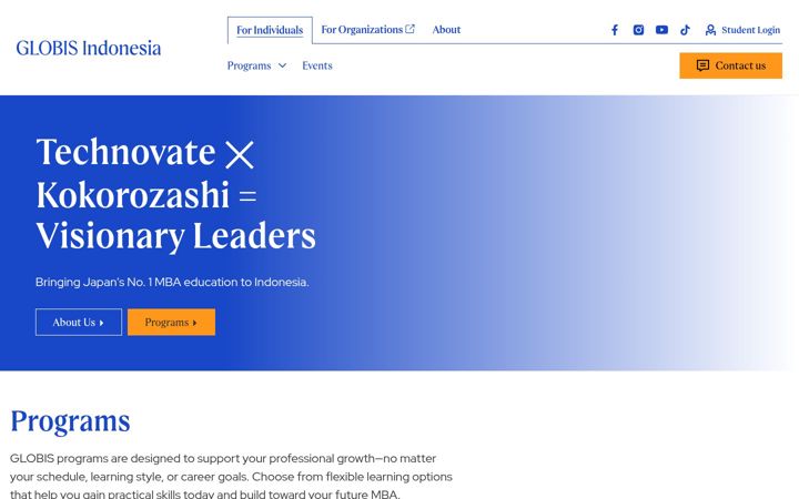 Screenshot of globis.id
