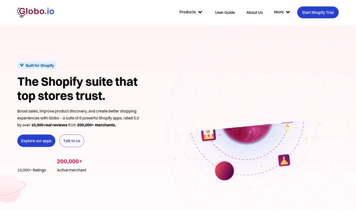 Screenshot of globo.io